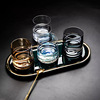 Creative glass cup household high face value transparent whiskey glass juice cup beer glass