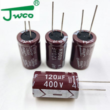 jwco金维诚  棕色  咖啡105℃长寿命400V120UF插件铝电解电容制造