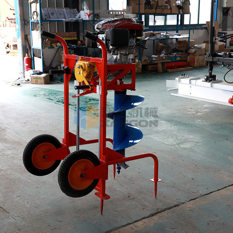 小型手持式挖坑机 汽油动力钻树坑打洞机 便携式旋挖地钻挖树坑机