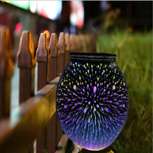 太陽能光控LED燈 3D玻璃罩燈 星空燈 太陽能裝飾燈 陽光罐投影燈