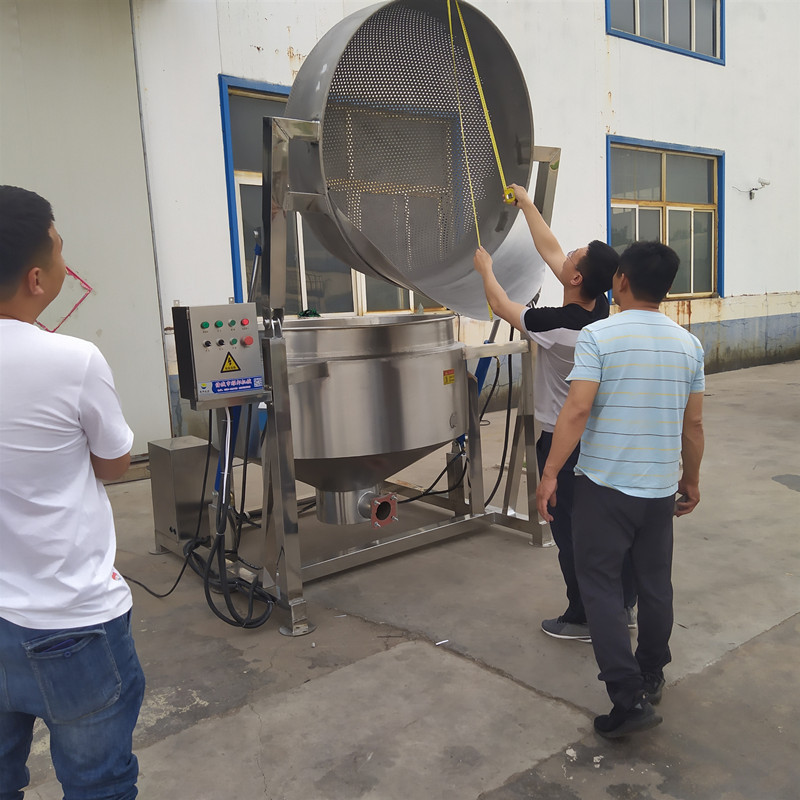 电加热方形煮锅 猪头肉煮锅 鸡爪卤煮锅 带提升保温卤煮锅