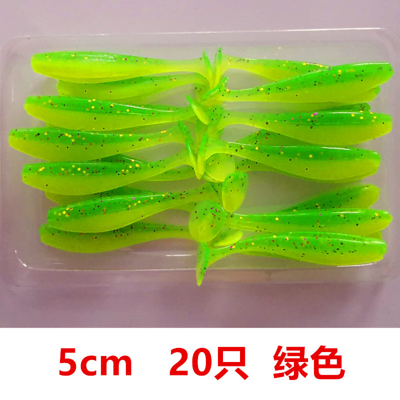 6 Colors Paddle Tail Fishing Lures Soft Plastic Baits Bass Trout Fresh Water Fishing Lure