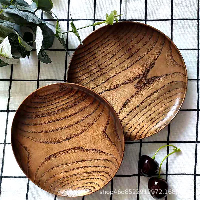 Wooden Tableware Whole Wooden Saucer Japanese-style Hotel Snack Saucer Solid Wood Snack Fruit Plate Wooden Saucer Household Wholesale Wooden Tableware Whole Wooden Saucer Japanese-style Hotel Snack Saucer Solid Wood Snack Fruit Plate Wooden Saucer Household Wholesale