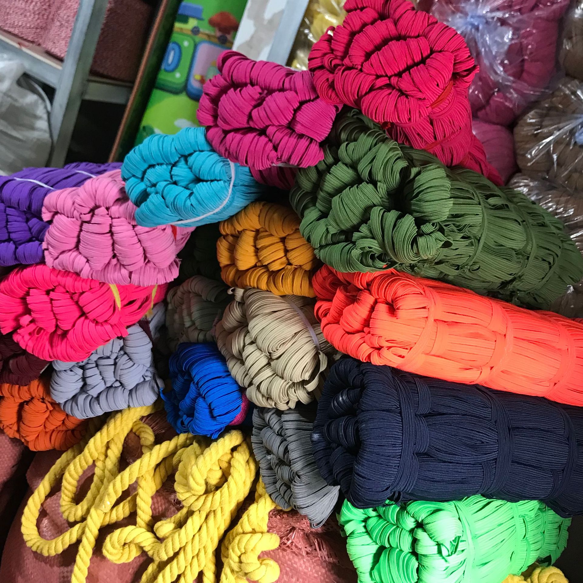 厂家现货扁松紧带6MM扁 捆装走马松紧带裤腰弹力绳diy服装辅料