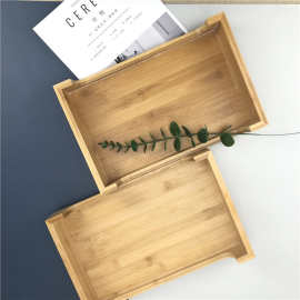 木质盘子日式木制餐盘家用餐厅小托盘面包圆盘茶盘木碟子烧烤盘