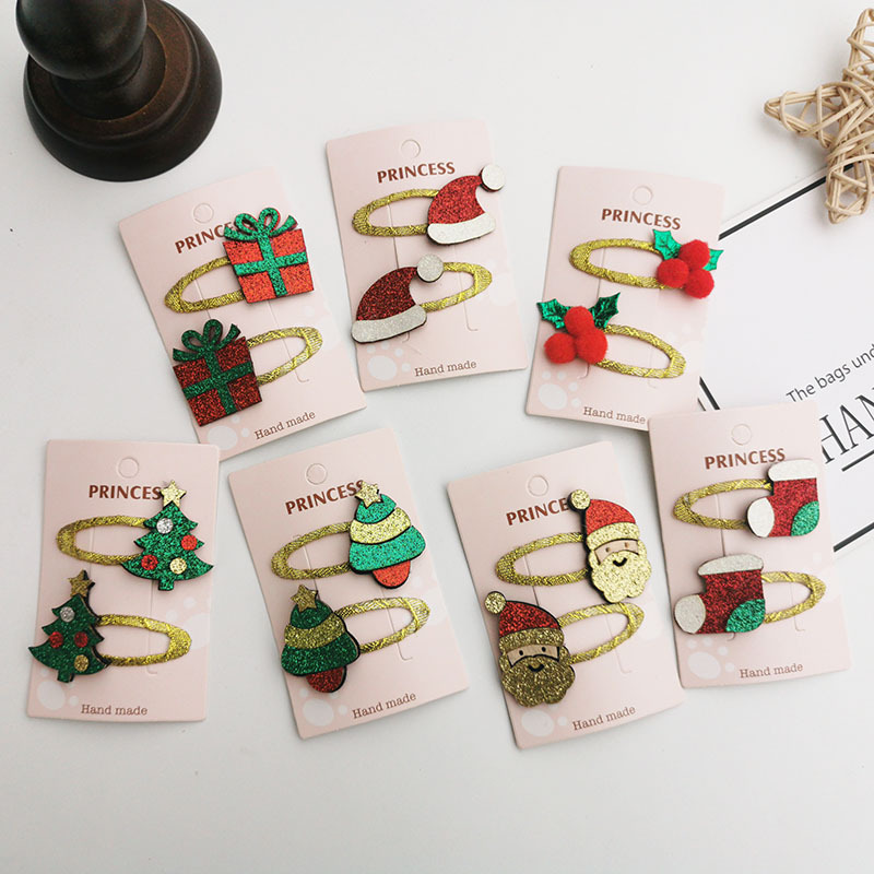 Christmas Festival Christmas Cute Women'S Cartoon Character Hair Clip