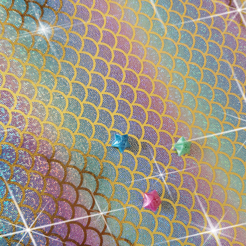 그라디언트 황금 물고기 비늘