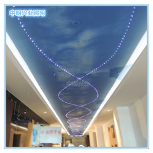 影院天花满天星光纤灯 led七彩变色星空灯 塑料光纤丝 走道星空顶