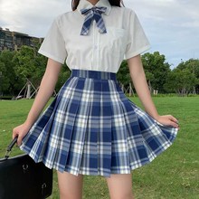 咩嘢原创JK制服百褶短裙正版日系学生班服学院风半身裙女