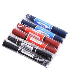 Braun Wegaqi Double-Headed Oil-Based Marker Pen, Box-Type Pen, Packaging Pen MC-150-MO