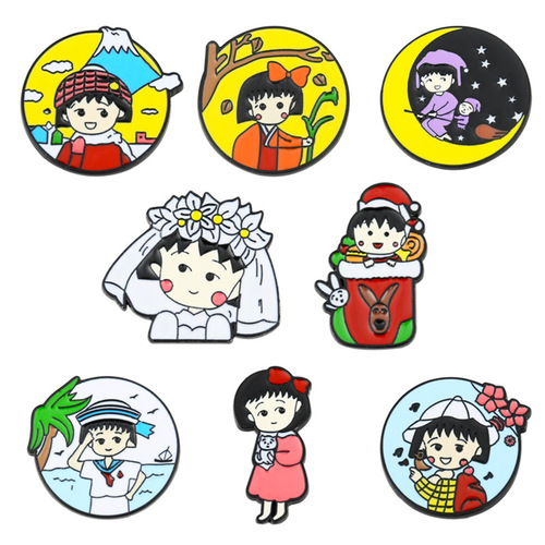 Foreign trade Japanese style Harajuku style cartoon sweet anime character brooch cute student soft girl wedding dress brooch
