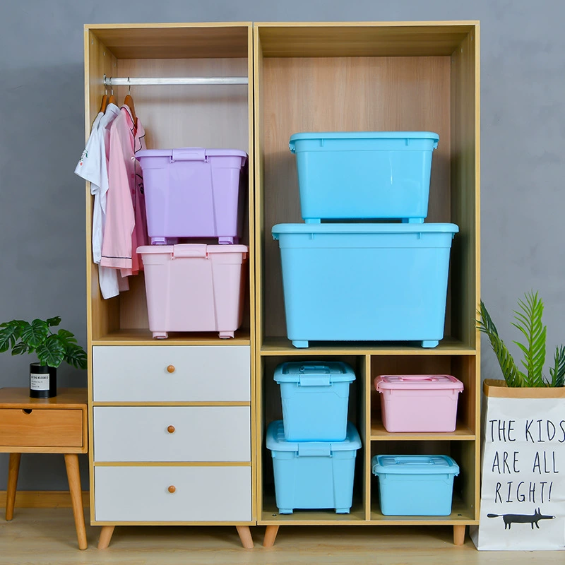 Бытовая коробка для хранения Спальня Большой и Средний Малый размер Пластиковая отделочная коробка Портативная коробка для хранения игрушек