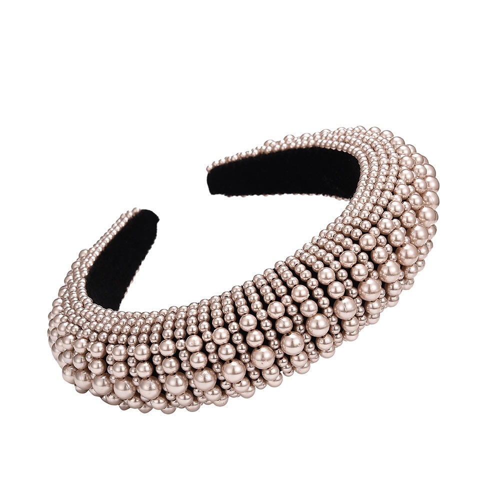 Thick Sponge Pearl Hair Hoop Fashion Headband Hair Accessories Wholesale display picture 5