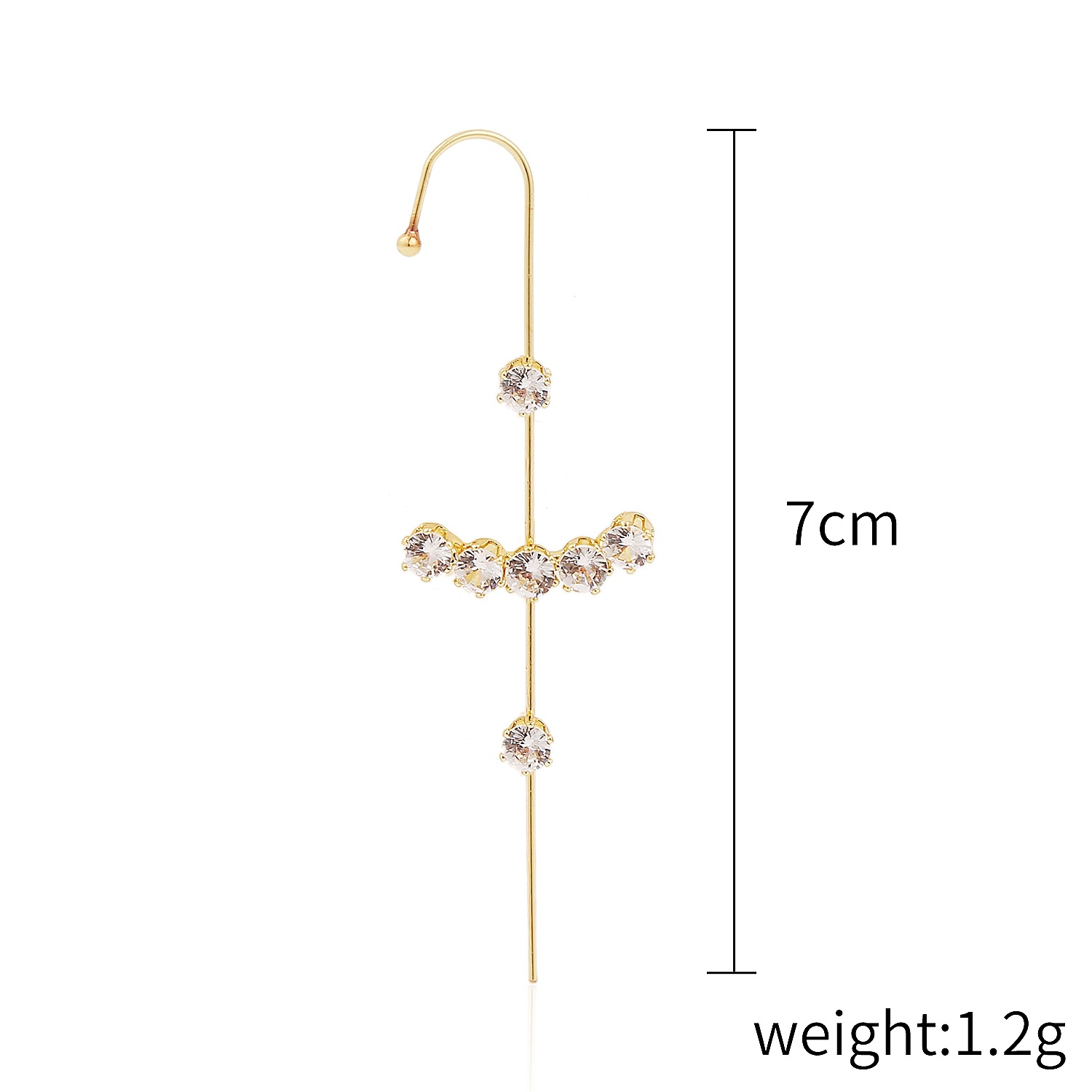 Gold Plated Ear Hook display picture 4