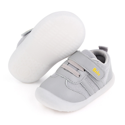 Spring and Autumn new style 0-2 years old Velcro baby shoes breathable mesh soft bottom non-slip baby toddler shoes total 2529