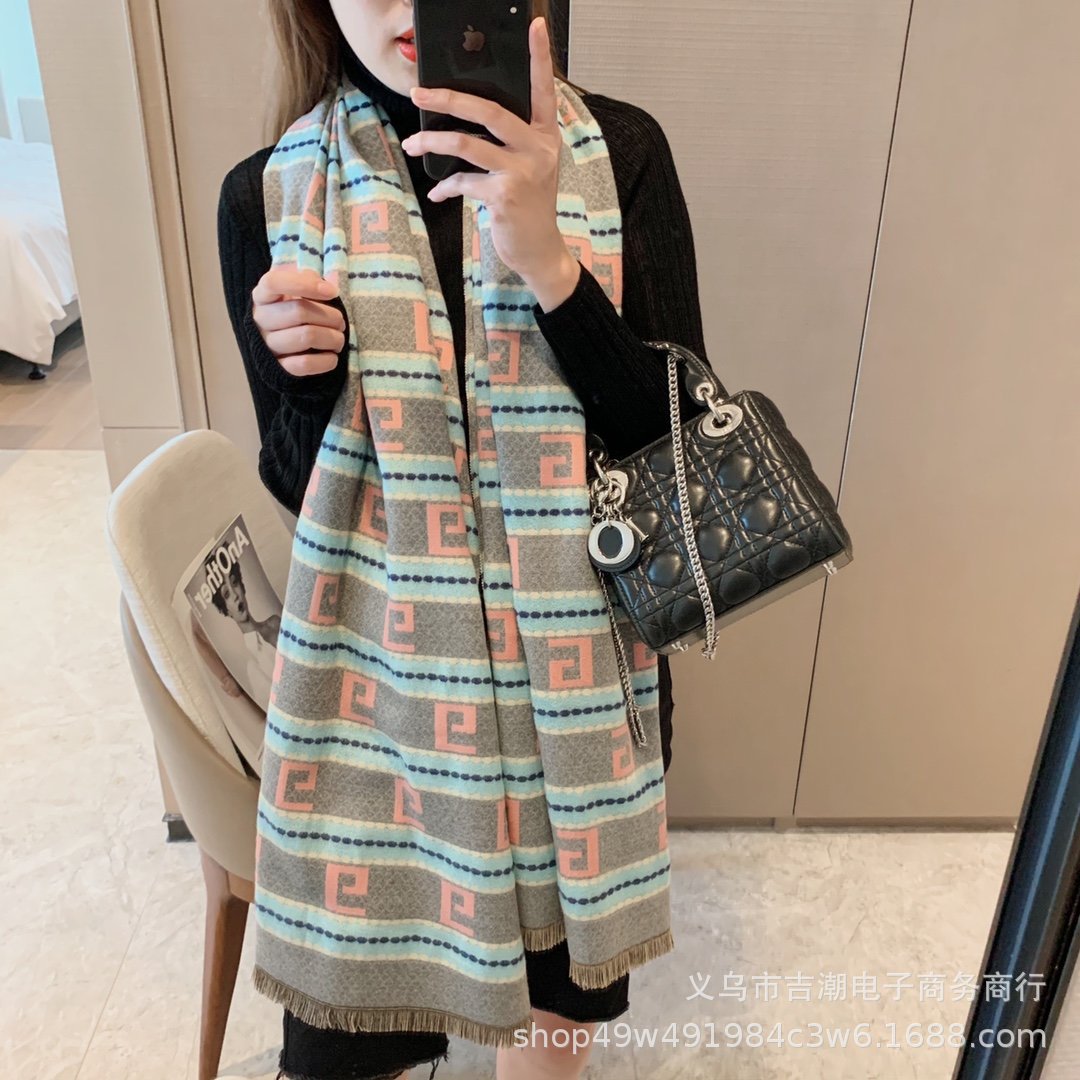 Autumn and winter thickening Cashmere letter scarf Shawl wholesale