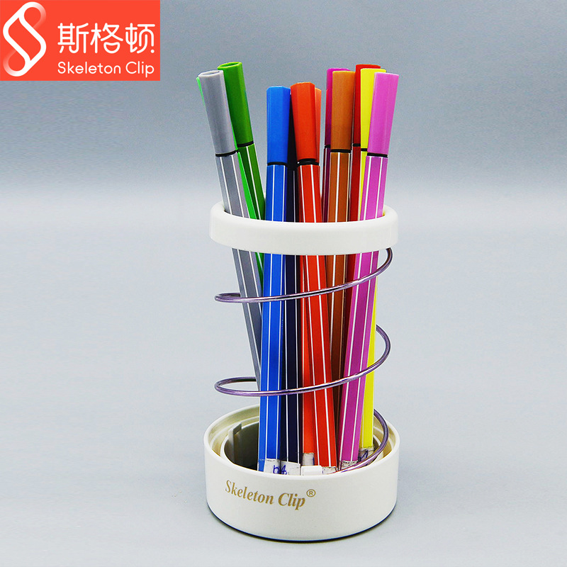 wholesale candy colour Hollow Telescoping Cylinder pen container student desktop Storage to work in an office Supplies Japan and South Korea Metal Stationery