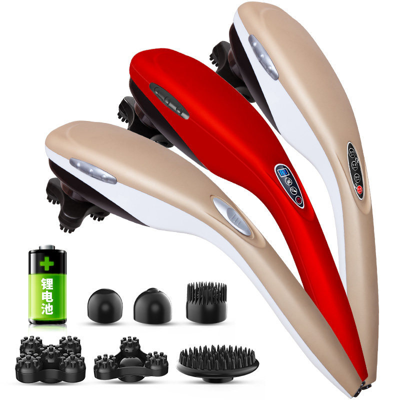 璐瑶606C按摩棒颈部腰部腿部按摩器 红光家用多功能手持按摩捶