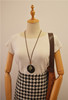 Retro ethnic copper accessory, long necklace, sweater, ethnic style, cotton and linen, suitable for import