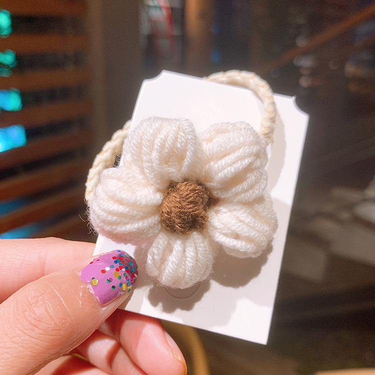 Cute Tie Wool Floret Hair Rope display picture 10