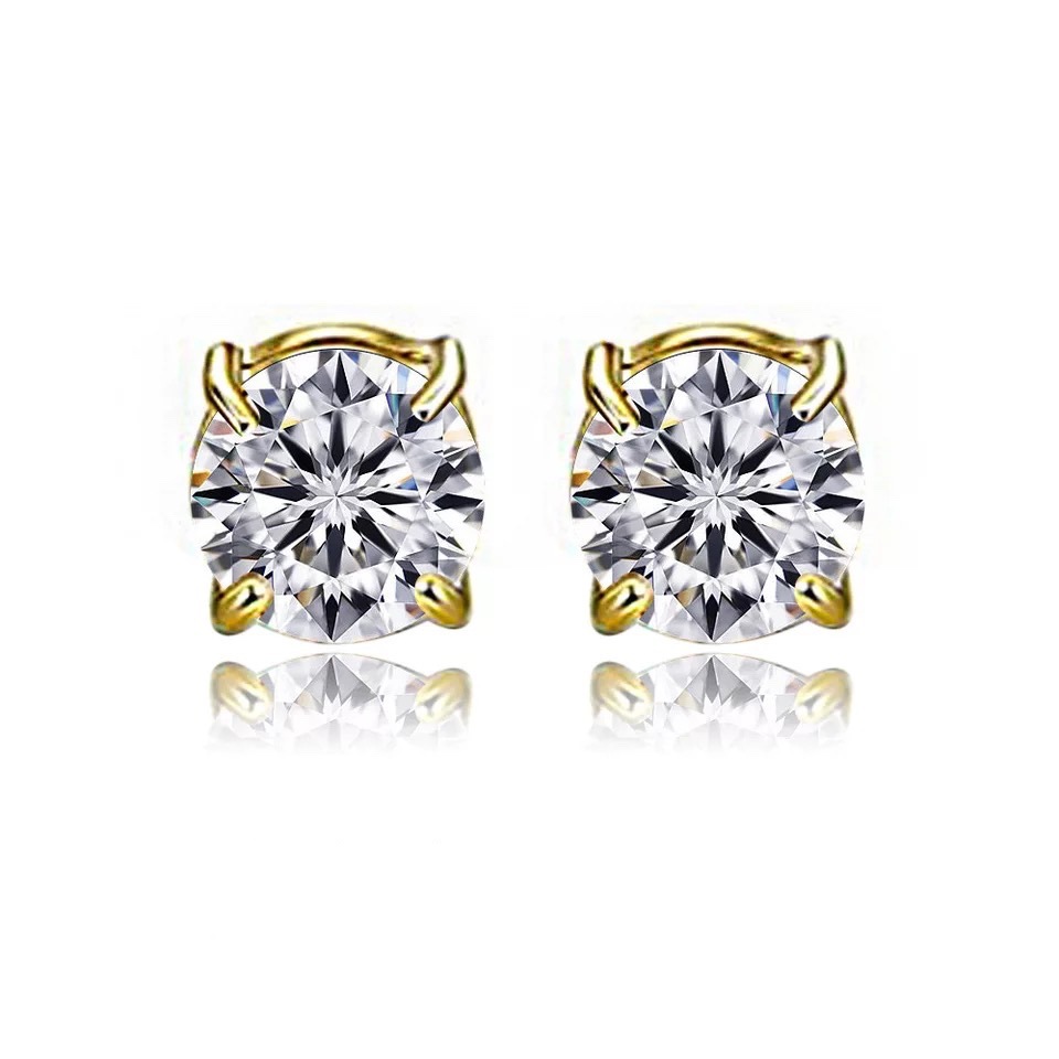 Simple Style Round Titanium Steel Inlay Zircon Ear Clips 1 Piece display picture 3