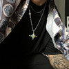 Brand design trend necklace hip-hop style suitable for men and women, retro pendant, European style