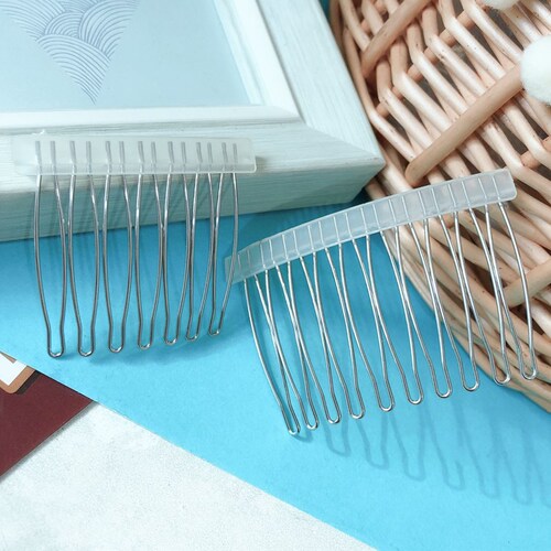 Korean style hair accessories hot selling stainless steel hair comb insert comb 7-tooth plate hair comb bangs comb wholesale bride simple head accessories