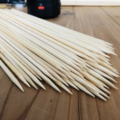 direct deal disposable Bamboo stick BBQ sign 3 mm 15 20 25 30 35 Cm long