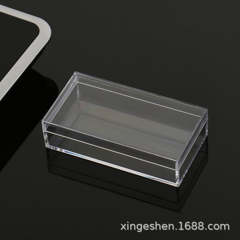 PS全透明义齿塑胶盒收纳塑料盒水晶泥长方形标本收纳塑胶高透明盒