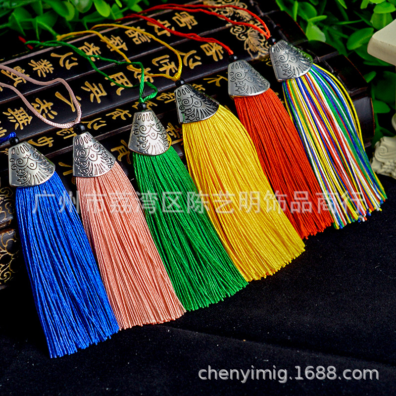 Fish tassel diy have cash less than that is registered in the accounts Chinese knot Ears Handle piece Hand string Pendant parts automobile clothing mobile phone Pendant