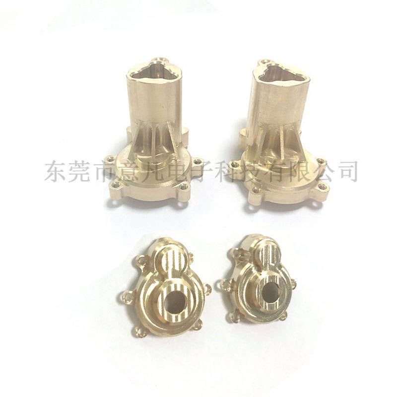 Redcat Redcat Gen8 Rear Axle Housing and Outer Cover Brass Upgrade Parts