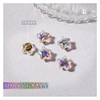 Zirconium, diamond, demi-season fashionable accessory, crystal, nail decoration, 20 years, flowered, Donald Duck