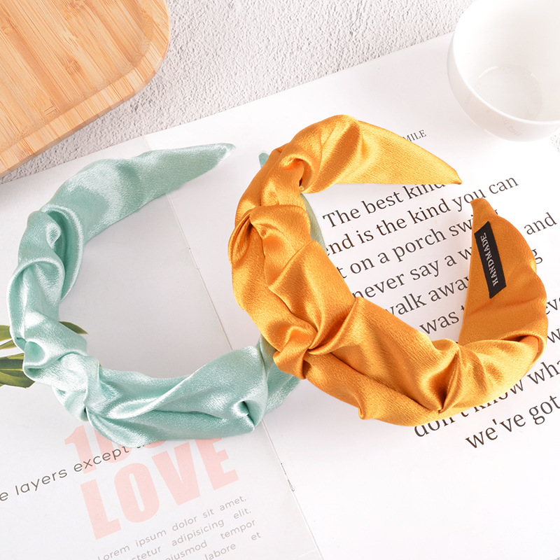 Korean New Fashion Simple Pure Color Headband display picture 11