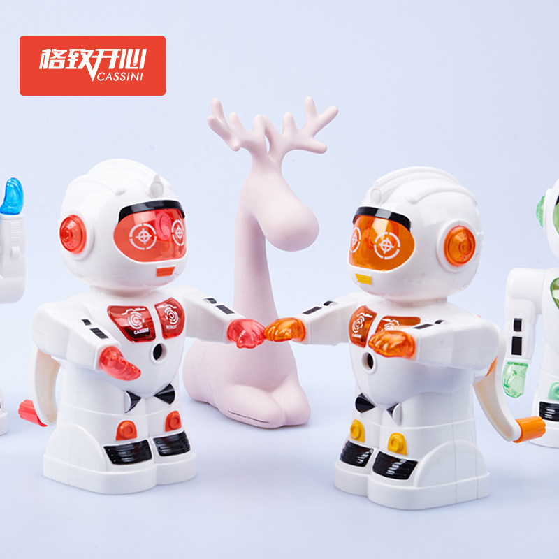 7805 forma creativa Sacapuntas de lápiz Robot sacapuntas divertido estudiante suministros pluma automática Entrada manual-cranking sacapuntas