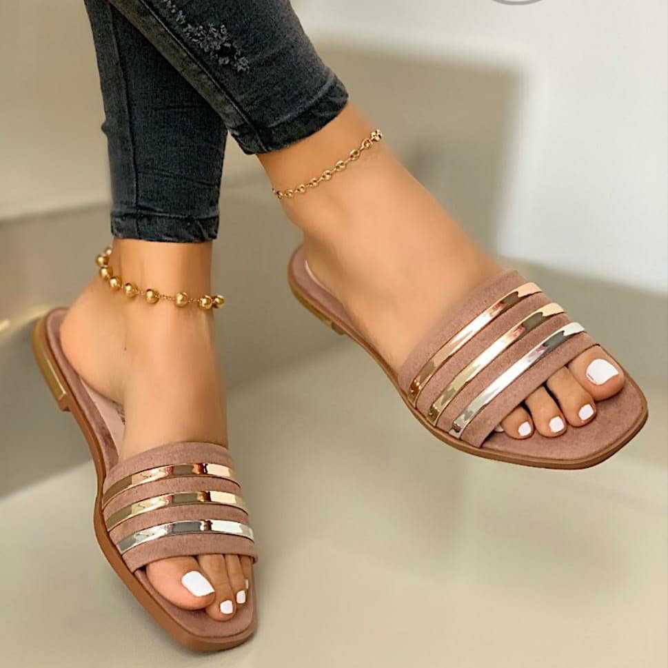 fashion strip slide sandals Nihaostyles wholesale clothing vendor NSCRX71315