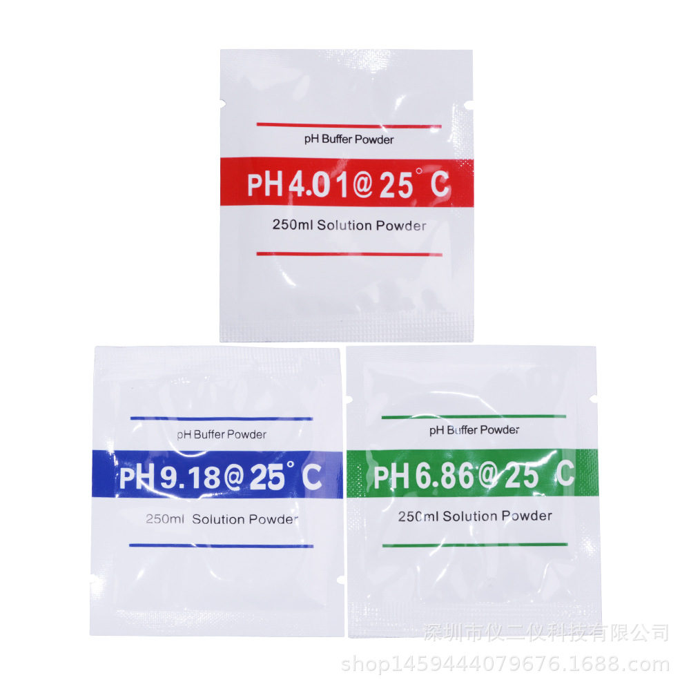 大量现货PH计缓冲剂4.01 6.86 7.01 9.18 10.1粉末酸度计校准粉