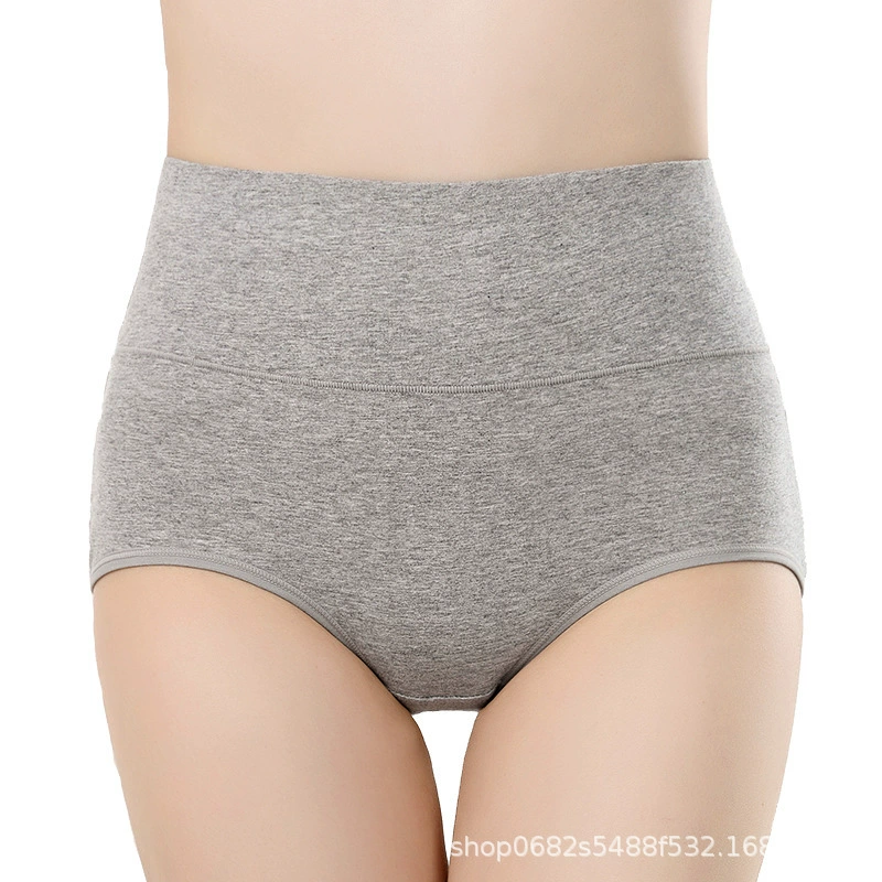Высок waistband shaping briefs, hip‑correcting breathable underwear, plus‑size L–XXL