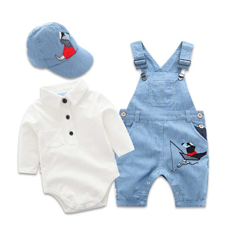 Infant and children wear overalls hat sh...
