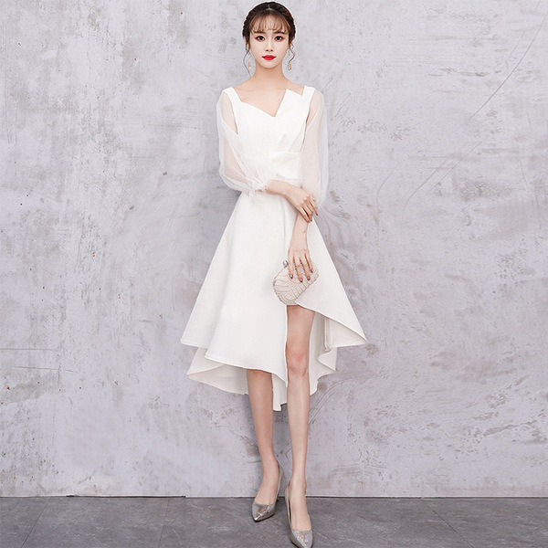 white evening dress