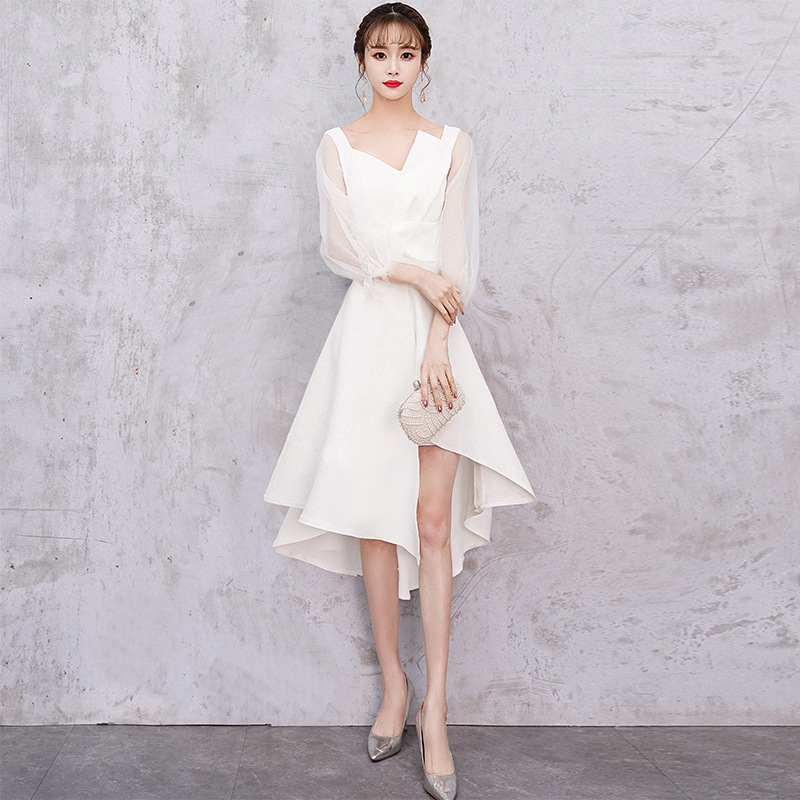 Cross-Border Evening Dress for Women 2026 New Style White Foreign Trade Fairy-Like Cocktail Dress That Can Be Worn Casually and Looks Elegant