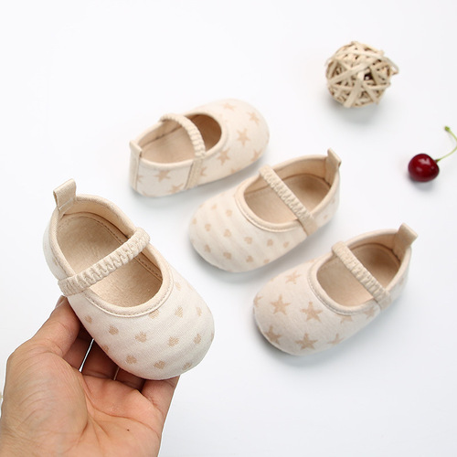 Wholesale Spring New Color Cotton Soft Sole Baby Shoes for Boys and Girls, Soft Sole Indoor Learning to Walk Shoes, One Piece Dropshipping
