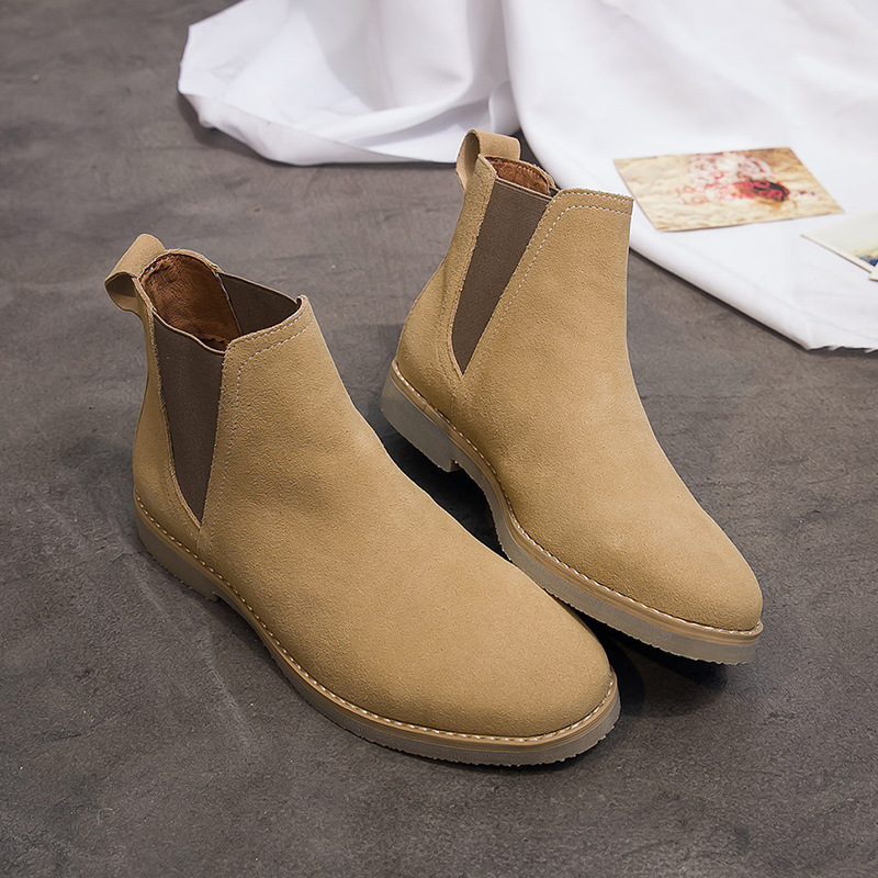 Chelsea boots men's autumn and winter sh...
