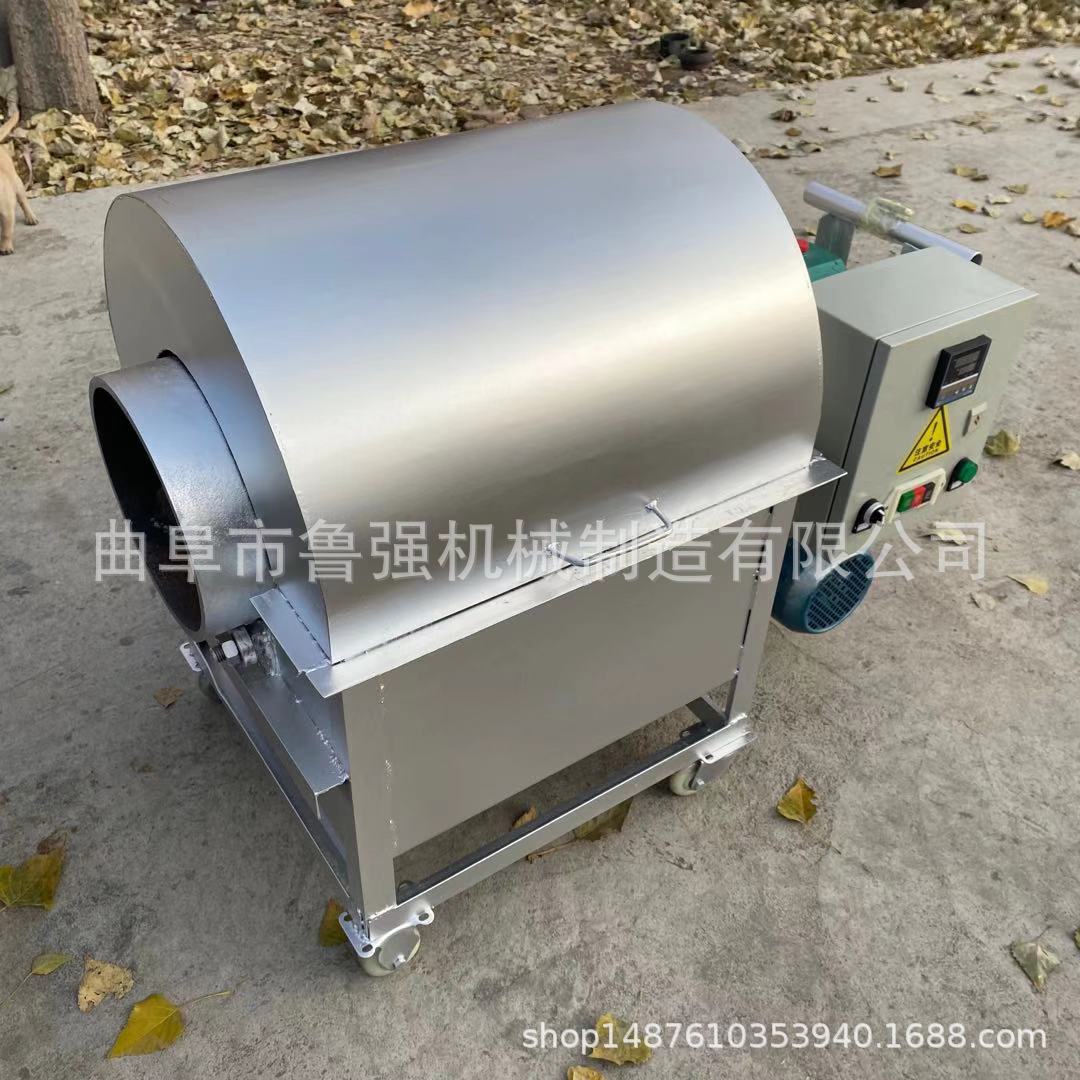 滚筒炒瓜子五香花生炒货机 奶油瓜子集市翻炒机 鲁强豆柏饲料烘干