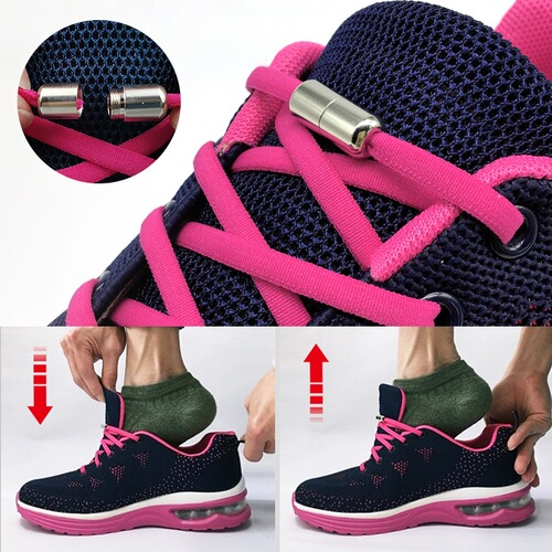 Factory direct sales colorful shoe buckles, aluminum metal capsule buckles, shoelace metal buckles, no-tying, no-tying shoelace accessories