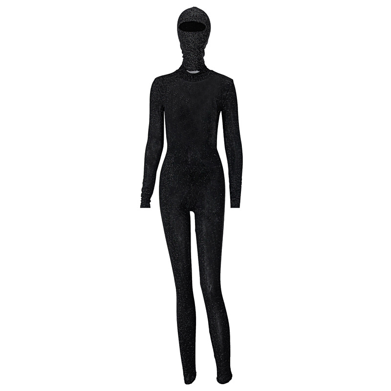 Fashion Solid Color Chemical Fiber Blend Spandex Polyester Patchwork Backless Skinny Pants display picture 5