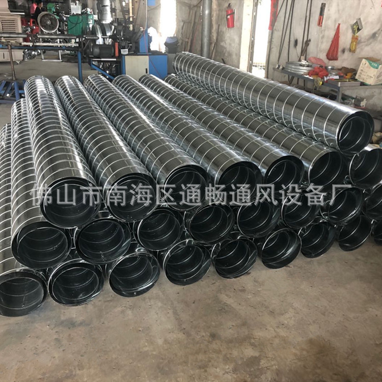 阳江镀锌排风管道 白铁皮圆形风管加工专业风管弯头规格