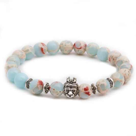 Grenz Überschreiten Der E-commerce-schmuck Shoushan Stein Eule Buddha Kopf Bogen Rohr Set Armband Löwenkopf Geister Kopf Perlen Armband display picture 6