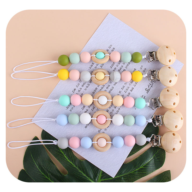 Bebé teether juguetes teether palo clásico coche de silicona chupete cadena anti-gota de la cadena de venta caliente teether traje