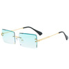 Sunglasses, square trend glasses solar-powered, 2022 collection, gradient, European style