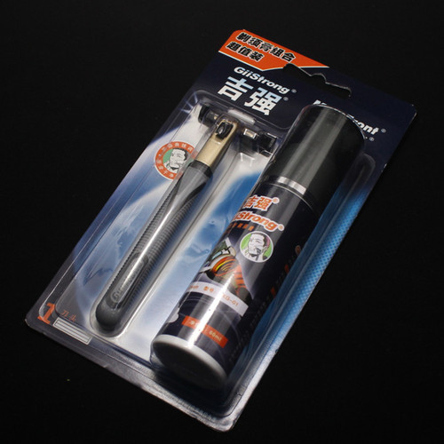 Gilqiang Double-Layer Shaving Razor Set with Razor Stand Foam and Shaving Cream Combo